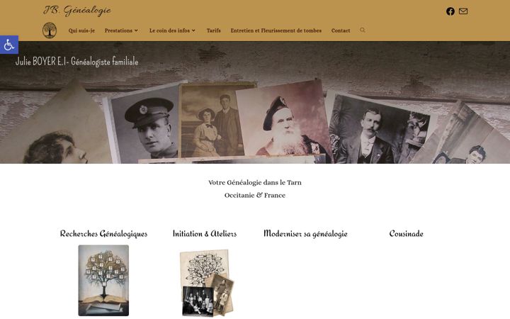 Screenshot of jbgenealogie.fr