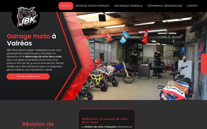 Screenshot of jbkmoto.fr