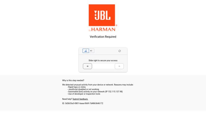 Screenshot of jbl.nl