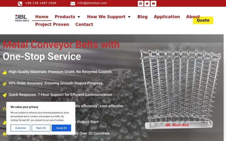 Screenshot of jblmeshbelt.com