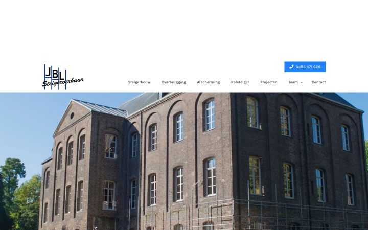 Screenshot of jblsteigerverhuur.nl