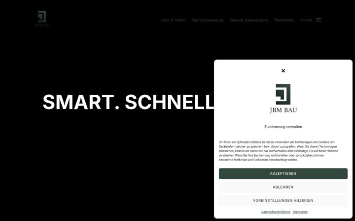 Screenshot of jbmbau.ch