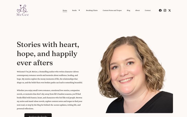 Screenshot of jbmcgee.com