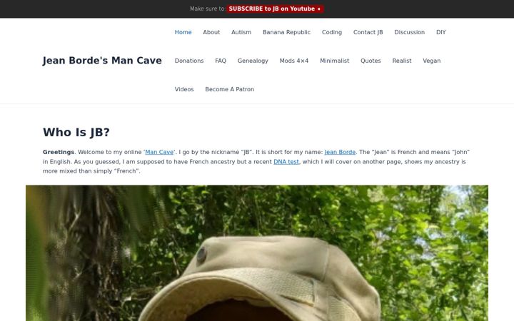 Screenshot of jborde.com