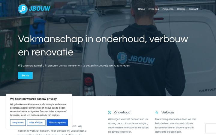 Screenshot of jbouw.nl