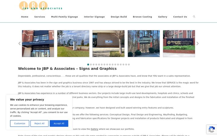 Screenshot of jbpandassoc.com
