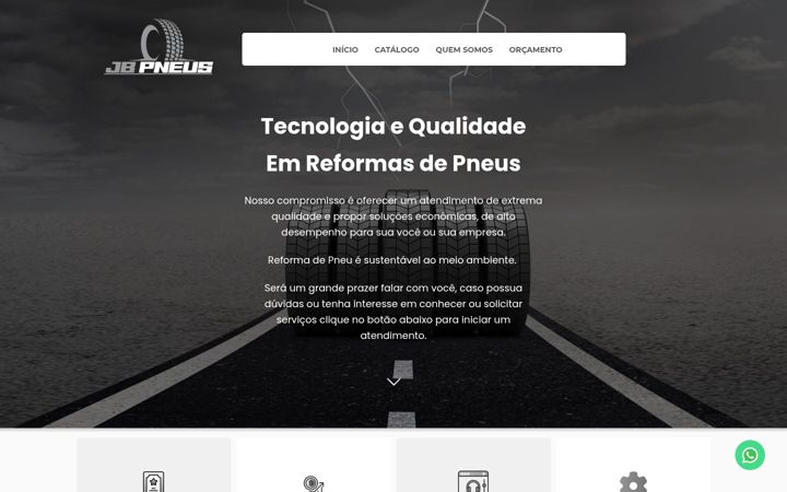 Screenshot of jbpneusiracemapolis.com.br