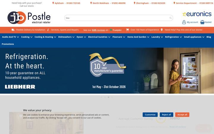 Screenshot of jbpostle.com