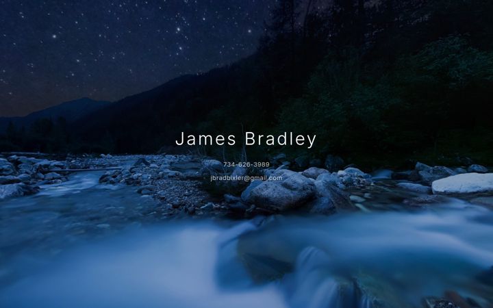 Screenshot van jbradbixler.com