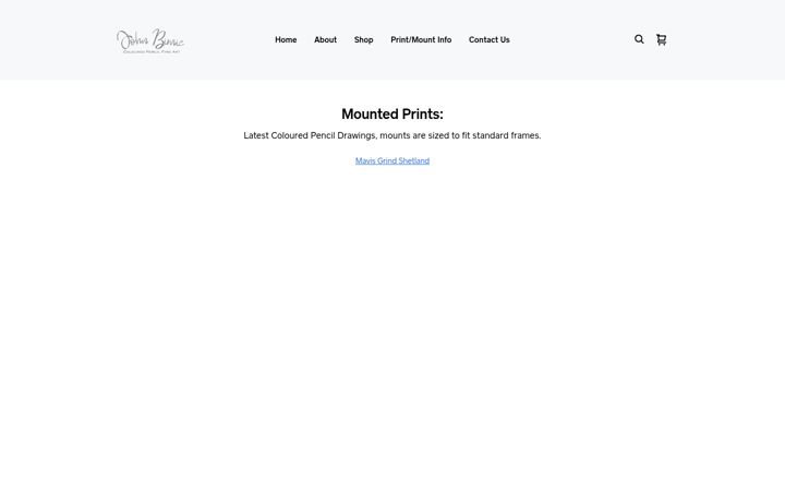 Screenshot of jbscolouredpencilart.co.uk