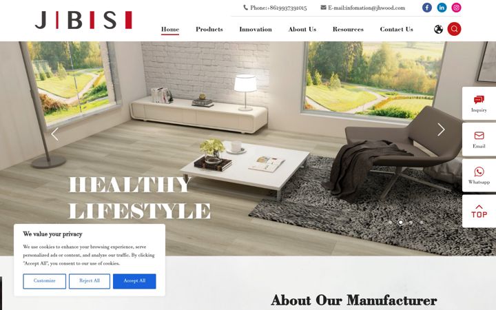 Screenshot of jbsdecor.com