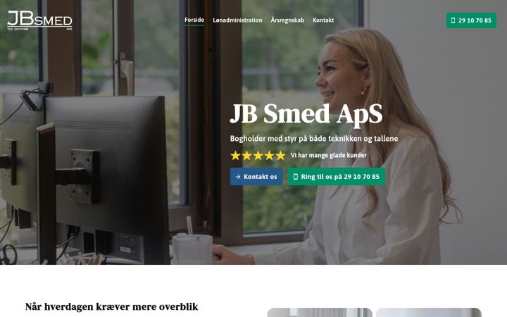 Screenshot von jbsmed.dk