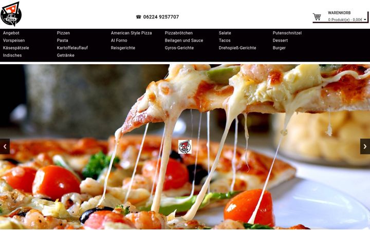 Screenshot of jbspizza.de