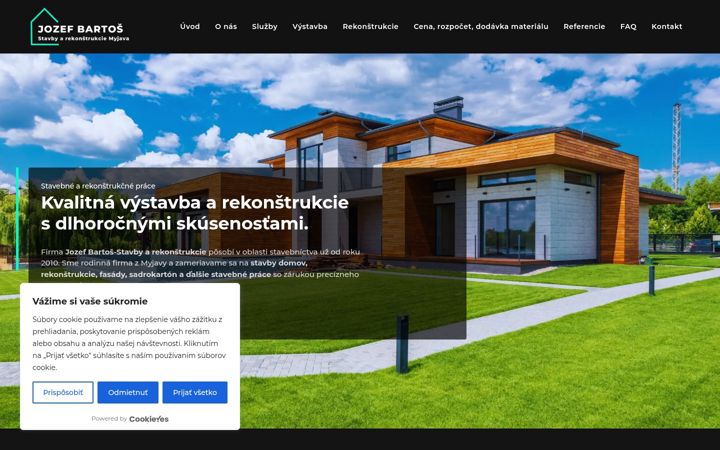 Screenshot of jbstavby.sk