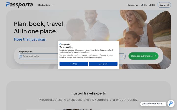 Screenshot of jbvisas.com