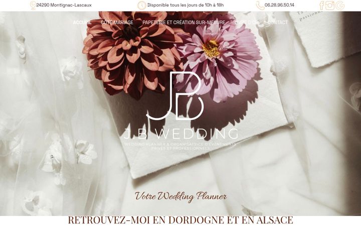 Screenshot of jbwedding.fr