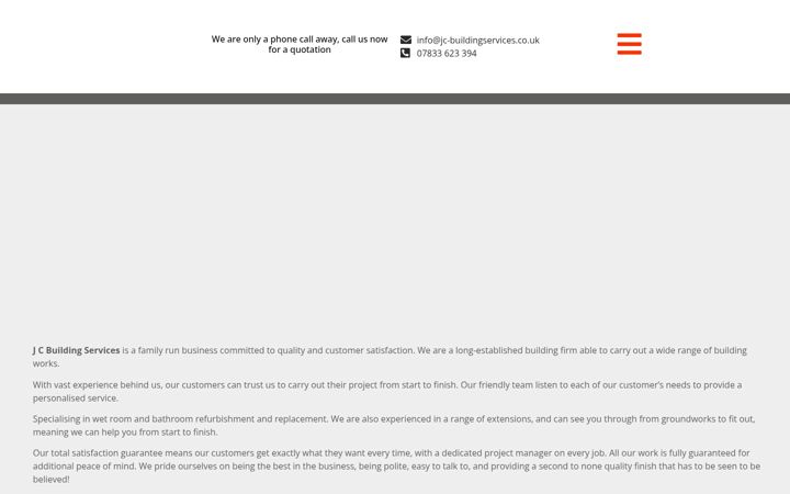 Screenshot of jc-buildingservices.co.uk