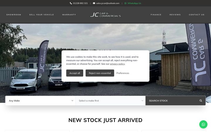 Screenshot of jc-carandcommercial.co.uk