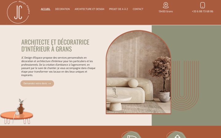 Screenshot of jc-design-despace.fr