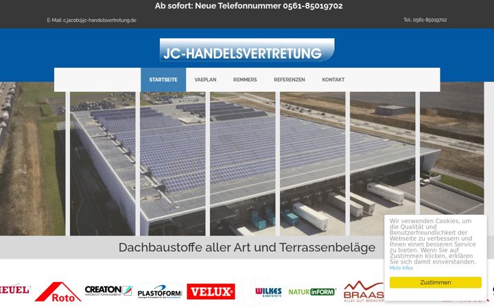 Screenshot of jc-handelsvertretung.de