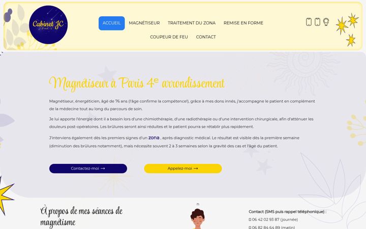 Screenshot of jc-magnetiseur.fr