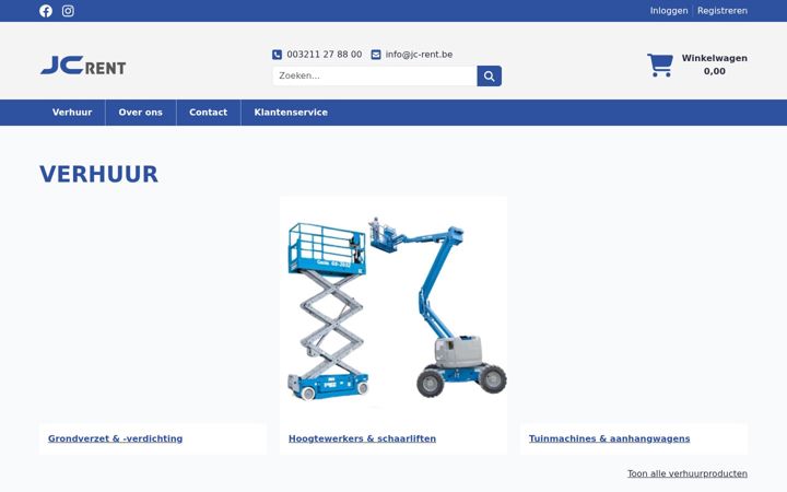 Screenshot of jc-rent.be
