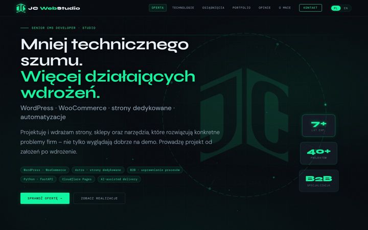 Screenshot of jc-webstudio.pl