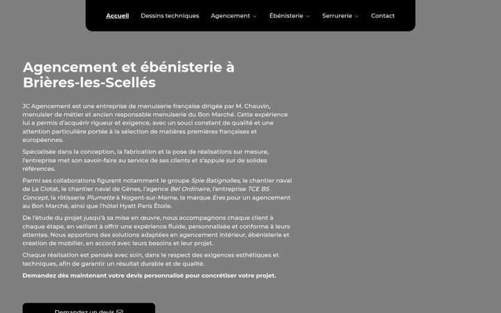 Screenshot of jcagencement.fr