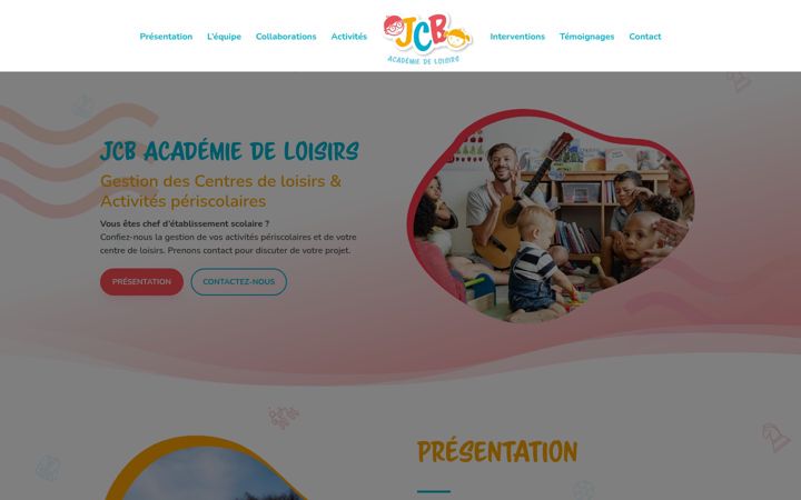 Screenshot of jcb-academie-loisirs.fr