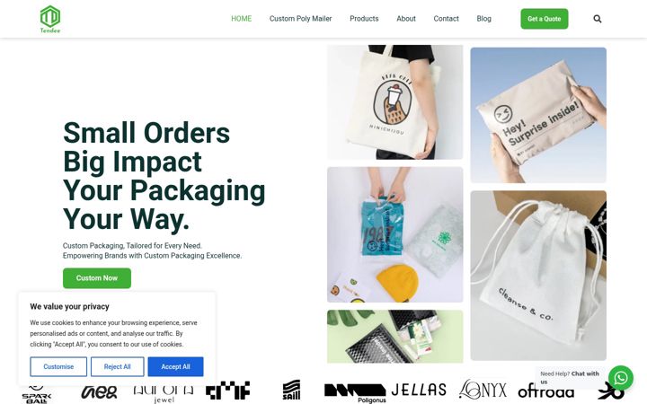 Screenshot of jcbasicpacking.com