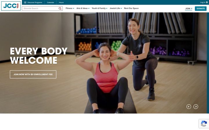 Screenshot of jccsf.org