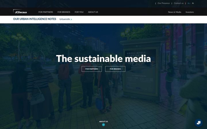 Screenshot of jcdecaux.com