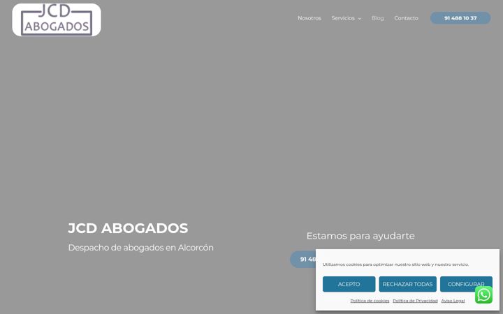 Screenshot of jcdiazabogados.es
