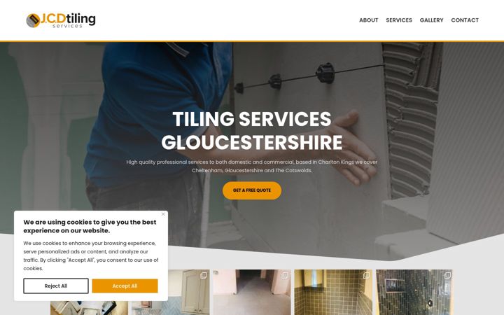 Screenshot of jcdtiling.co.uk