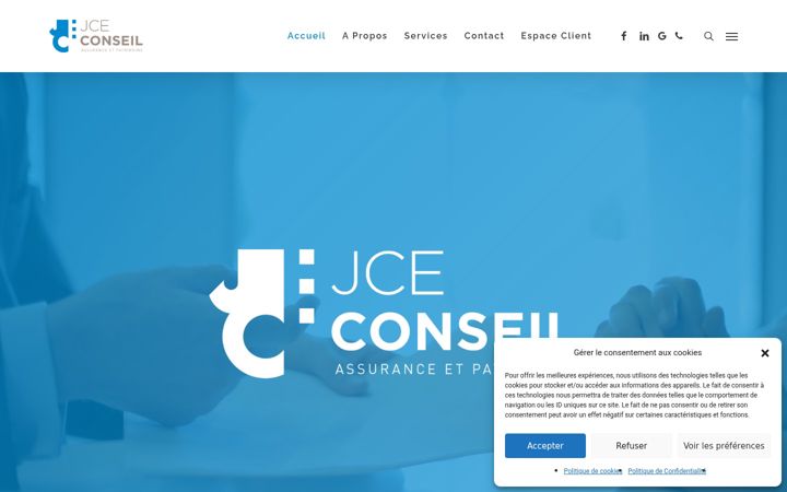 Screenshot of jceconseil.fr