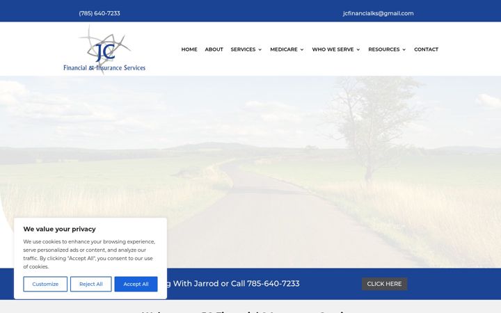 Screenshot of jcfinancialks.com