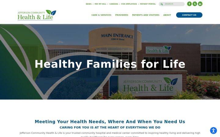 Screenshot of jchealthandlife.org