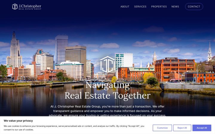 Screenshot of jchristophergroup.com