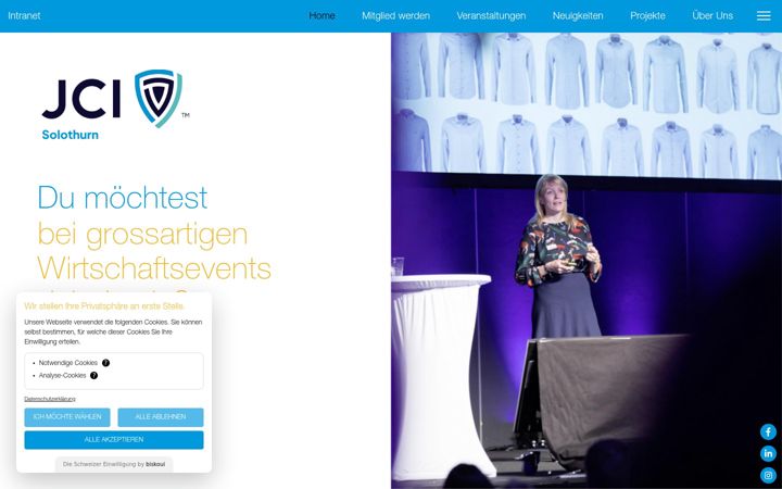 Screenshot of jci-solothurn.ch
