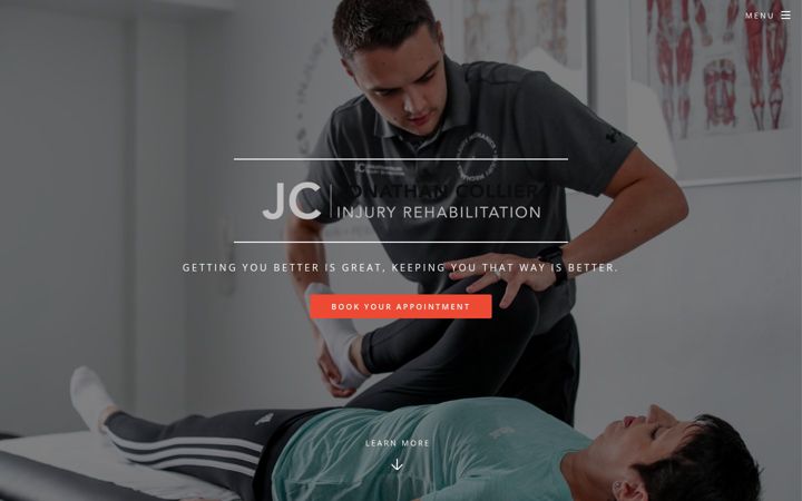 Screenshot of jcinjuryrehabilitation.co.uk