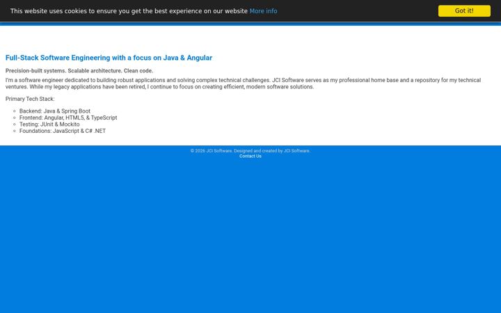 Screenshot of jcisoftware.com