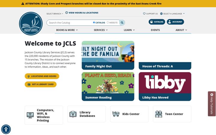 Screenshot of jcls.org