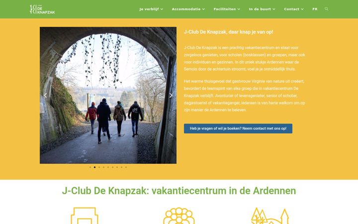Screenshot of jclubdeknapzak.be