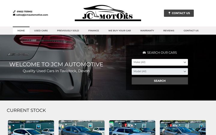 Screenshot of jcmautomotive.com