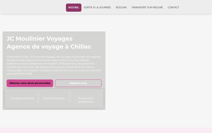 Screenshot of jcmouliniervoyages.fr