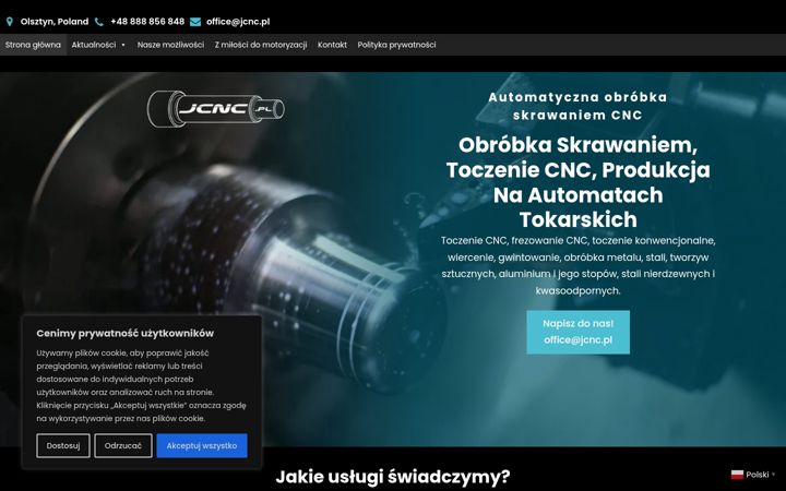 Screenshot of jcnc.pl