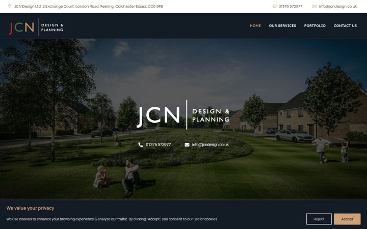 Screenshot of jcndesign.co.uk