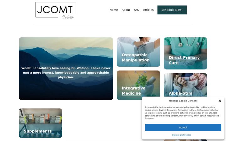 Screenshot of jcomt.com