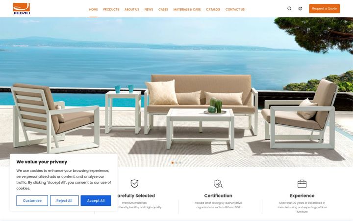 Screenshot of jcoutdoor.com