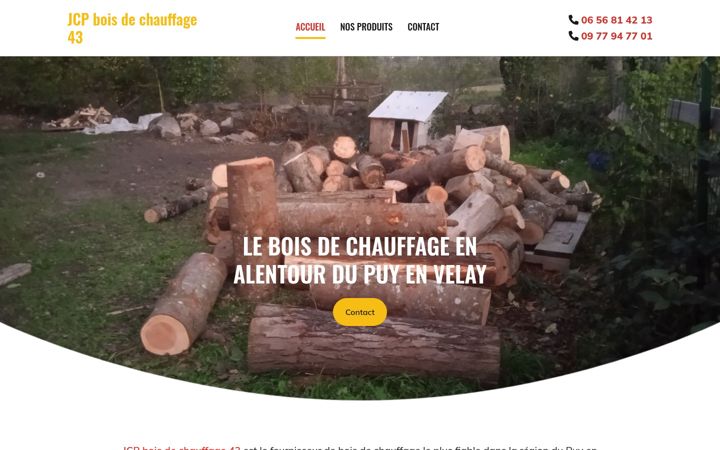 Screenshot of jcpboisdechauffage43.fr